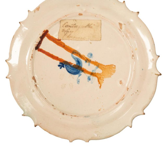 Antique 19th Century Pair Early Cantagalli Majolica Istoriato Plates Italy 1880 For Sale - Image 10 of 10