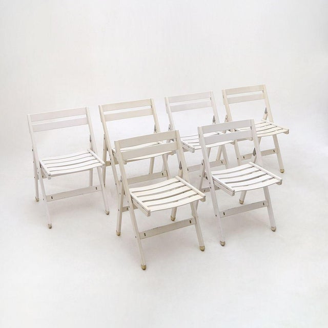 Vintage Folding Outdoor Chairs by Reguitti, 1970s, Set of 6 For Sale - Image 12 of 12