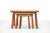 1970s Brutalist Oak Nesting Tables, 1970s, Set of 3 For Sale - Image 5 of 5