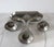 Vintage Silver Craft Modernist Style Pewter Candelabra For Sale - Image 4 of 10