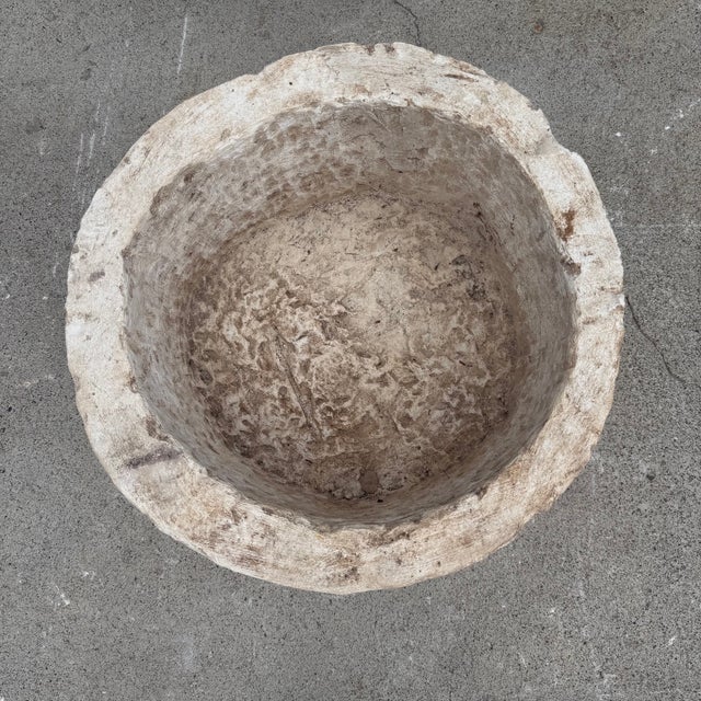 Antique Limestone Trough 51626i 24" Dia For Sale In Los Angeles - Image 6 of 8