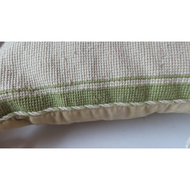 Coral Needlepoint Pillow For Sale - Image 9 of 11