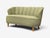 1950s Asko, Sofa, Green Fabric, Lacquered Wood, Finland, 1950s For Sale - Image 5 of 10