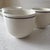 John Julian Porcelain Simple Mug Set of 2 and Simple Beaker, 1 With Grey Stripe, Made in England For Sale - Image 10 of 11