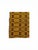 Vintage Mustard & Chocolate Geometric Double Weave Jacquard Blanket For Sale - Image 4 of 6
