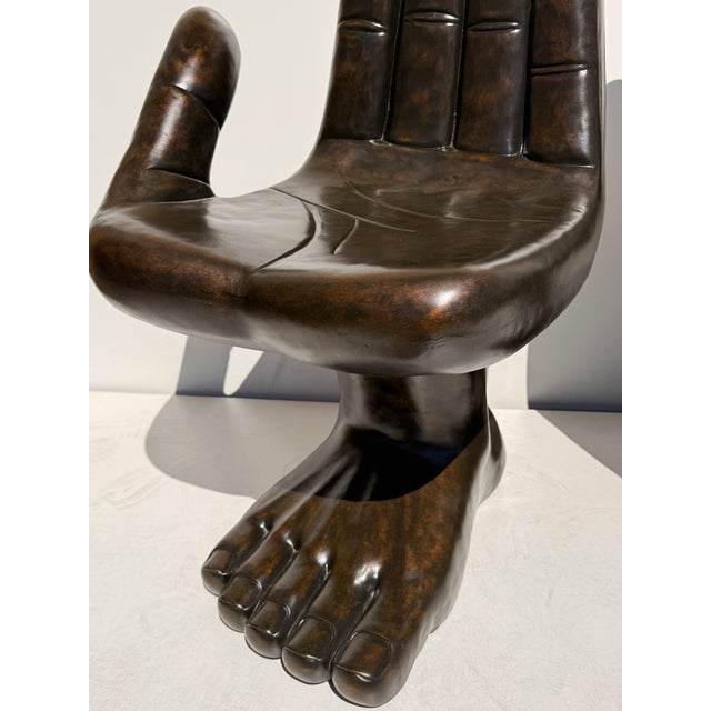 Pair of “Hand & Foot” Surrealist Boudoir Chairs For Sale - Image 11 of 12