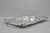 Vintage Buenilum Art Nouveau Hand Hammered Aluminum Serving Tray W Tulip Handles For Sale - Image 10 of 14