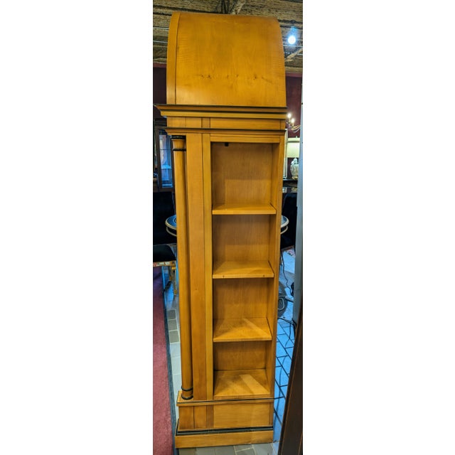 EJ Victor Late 20th Century Ej Victor Oversized Bird's-Eye Maple Dome Display Cabinet For Sale - Image 4 of 12