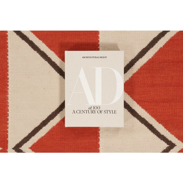 Brown Contemporary Scandinavian Style Flatweave Wool Rug, by Rug & Kilim, India For Sale - Image 8 of 8
