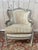 Louis XVI Beige Velvet Armchair For Sale - Image 10 of 10
