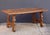 Spanish Low Coffee Table of Walnut With Wrought Iron Supports For Sale - Image 12 of 12