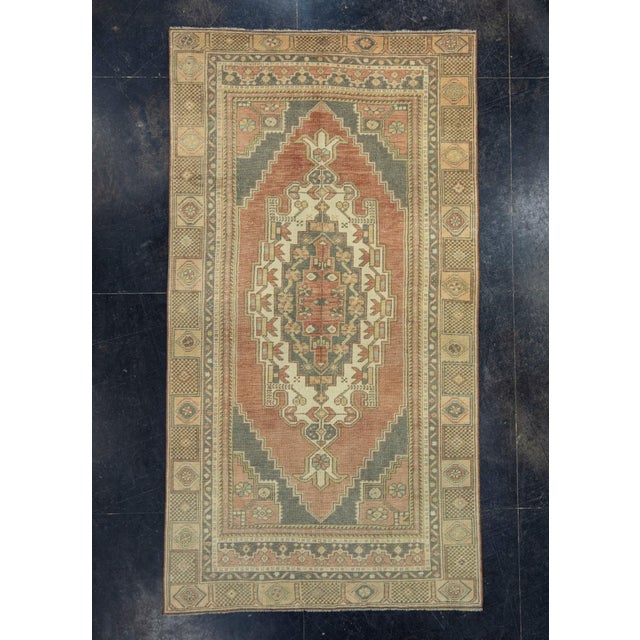 Brown Turkish Vintage Rug 4'4" x 8' #17801 For Sale - Image 8 of 8