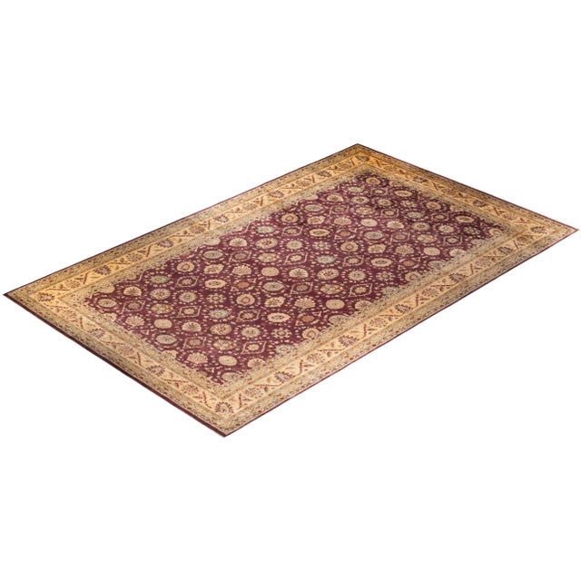 Red Eclectic, One-of-a-Kind Hand-Knotted Area Rug - Red, 11' 8" x 18' 2" For Sale - Image 8 of 8