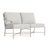Brown Jordan Venetian Left Arm Loveseat, Dove frame with Fusion Dove fabric For Sale - Image 12 of 12