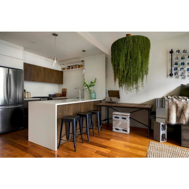 Restoration Hardware Reclaimed Wood Industrial Desk For Sale - Image 9 of 9