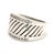 Early 21st Century David Yurman .50ctw Diamond Thick Cigar Band Ring, Sterling Silver, Ring Size 7 For Sale - Image 5 of 6