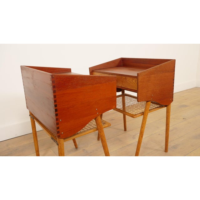 Danish Bedside Tables in Teak, Set of 2 For Sale - Image 15 of 16