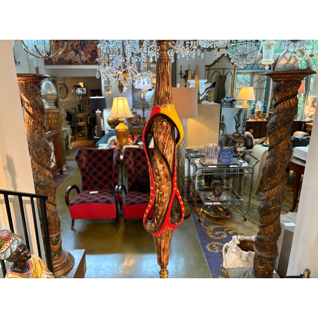1960s Italian Modern Ceramic and Marble Floor Lamp For Sale - Image 17 of 18