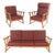 Mid-Century Danish Oak Seating Group by Henning Kjærnulf, Attributed For Sale