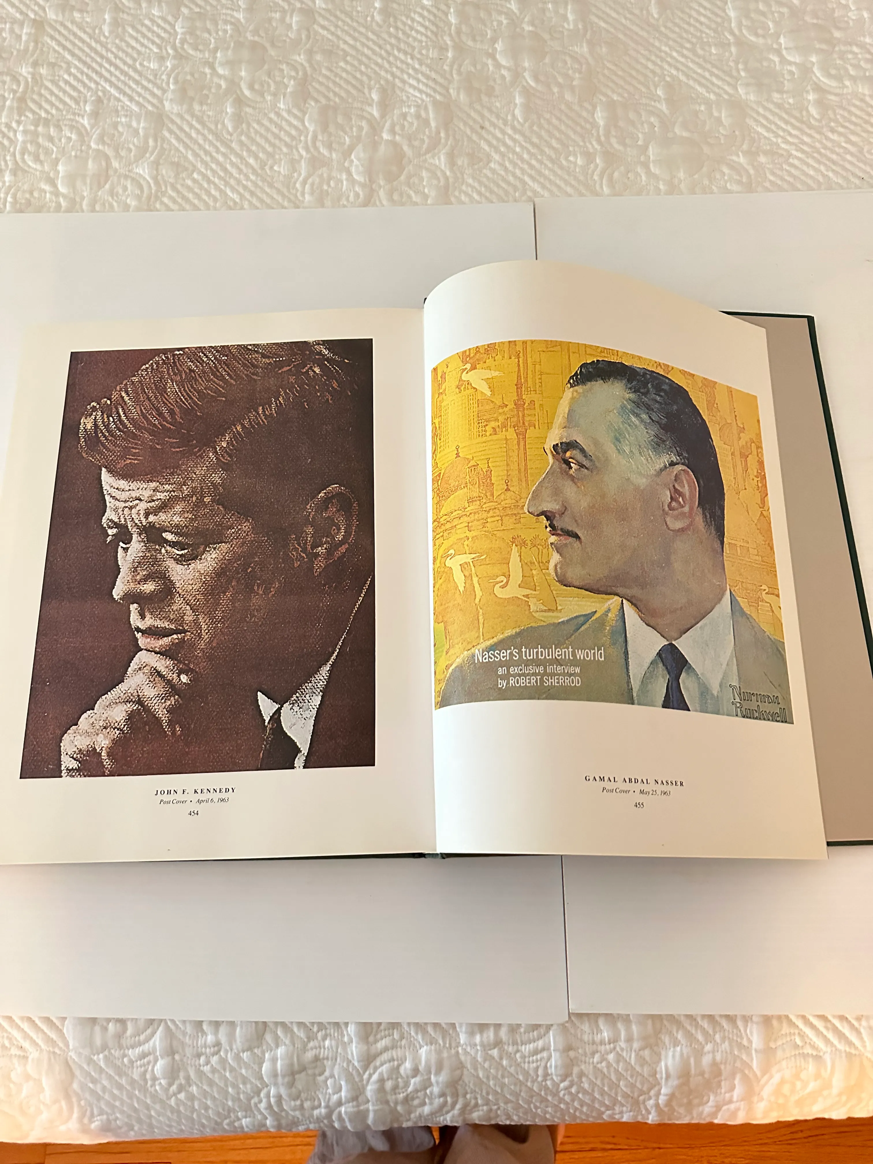 Vintage Large Norman Rockwell Coffee Table Book With 332 Magazine