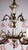 Brass and Porcelain 5-Light Chandelier by Peris Andreu, 1940s For Sale - Image 10 of 16