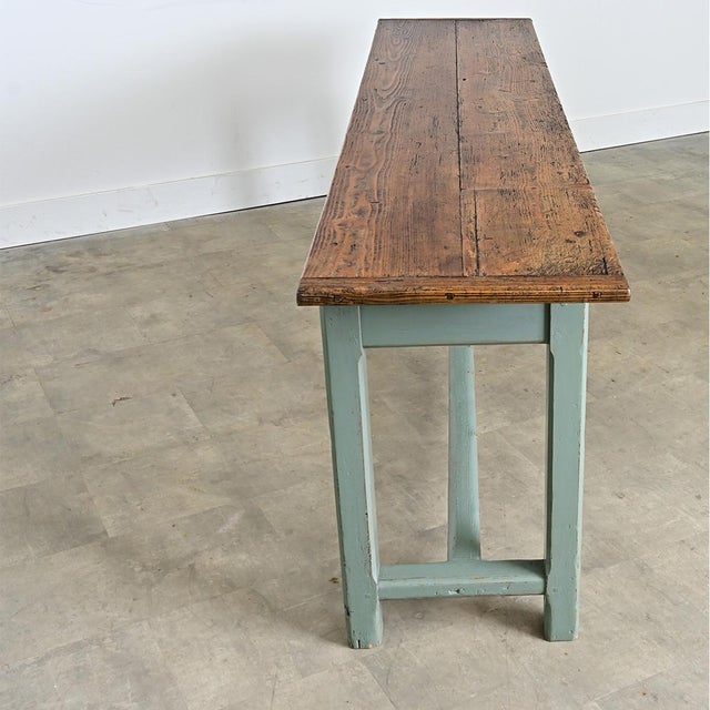 English 19th Century Painted Pine Four-drawer Server For Sale - Image 11 of 12