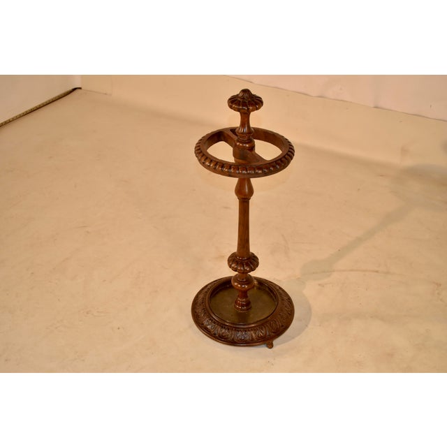 19th Century English Oak Umbrella Stand For Sale - Image 4 of 8