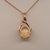 Metal Ethiopian Opal Pendant With Natural Diamond Accents in Solid 14k Gold, 10x8mm For Sale - Image 7 of 7