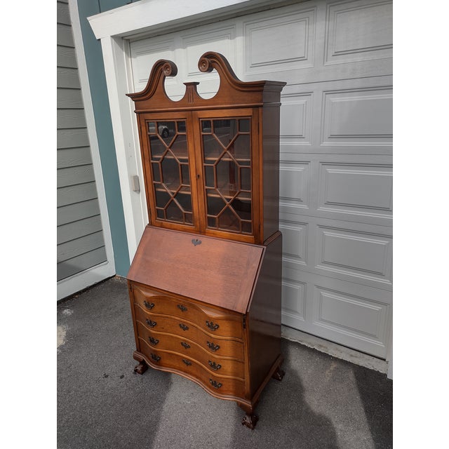 1940s Governor Winthrop Mahogany Secretary Desk Chairish