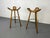 Vintage Brutalist Marbella Bar Stools by Sergio Rodrigues, 1970s, Set of 2 For Sale - Image 4 of 8