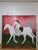 Birds, Angels, and Horse Rider, Mixed Media Equestrian Landscape Oil Painting For Sale - Image 14 of 16
