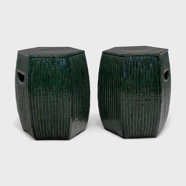 Ceramic Chinese Bamboo Grove Garden Stool For Sale - Image 7 of 7