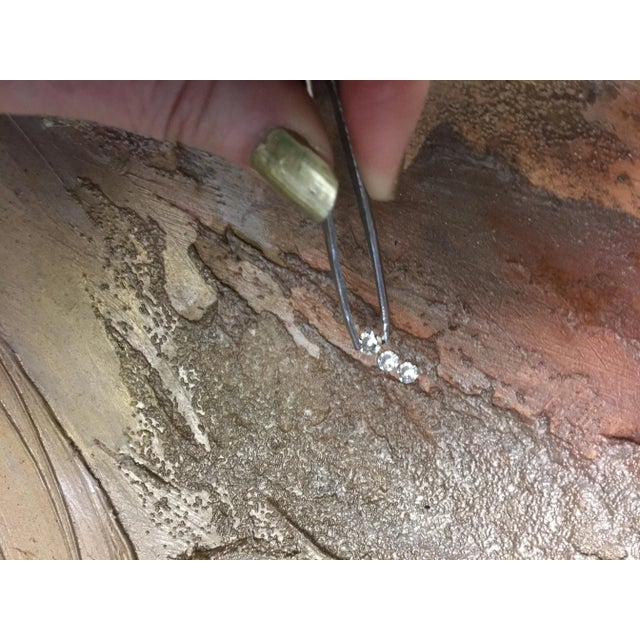 Series Poetic Statement: Portal of Peace. 24" x 24" Eco-Friendly Textured Oil, Acrylic, Metallic Champagne, Brass, Gold...