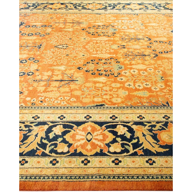 Solo Rugs Eclectic, One-of-a-Kind Hand-Knotted Area Rug - Orange, 9' 1" x 12' 5" For Sale - Image 4 of 8