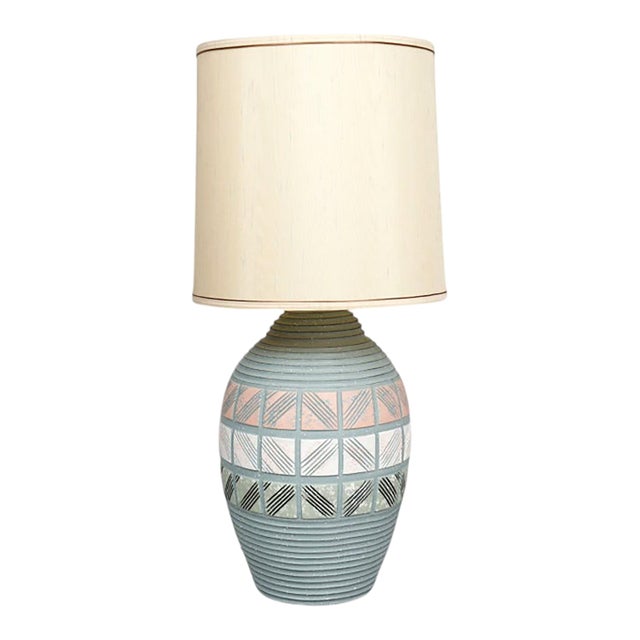 Mid 20th Century Postmodern Ceramic Table Lamp For Sale