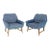 1960s Pair of Compact Lounge Chairs on Tapered Legs For Sale