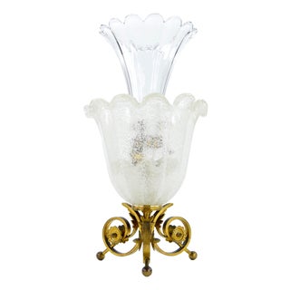 Mid 19th Century Crystal Vase Attributed to Baccarat For Sale