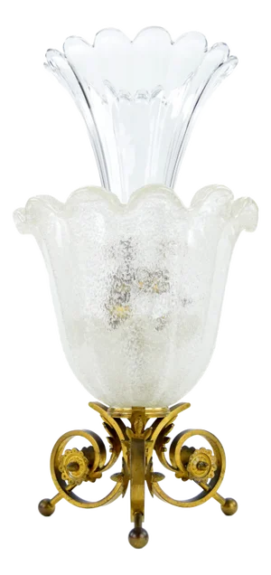 Mid 19th Century Crystal Vase Attributed to Baccarat