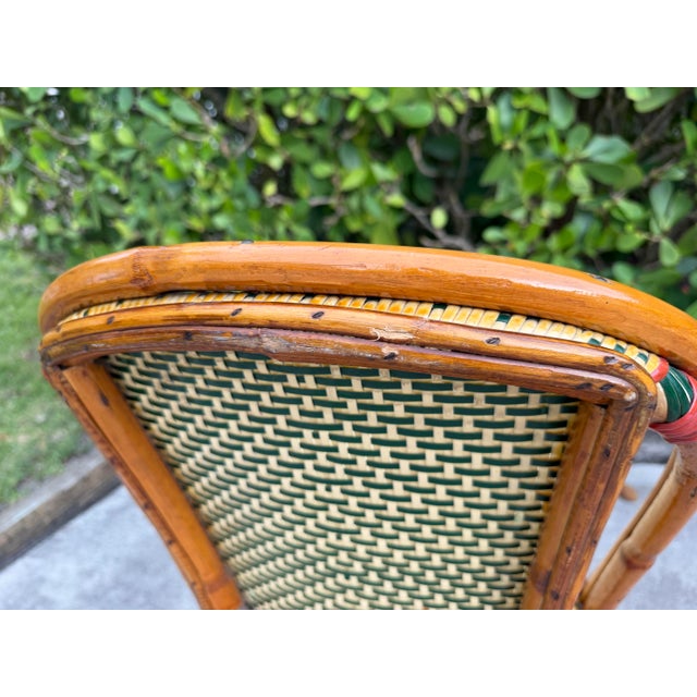 Vintage French Bistro Bent Bamboo Side Chair For Sale - Image 12 of 12
