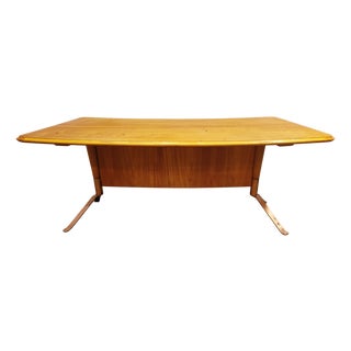 Mid-Century Curved Coffee Table, 1960s For Sale