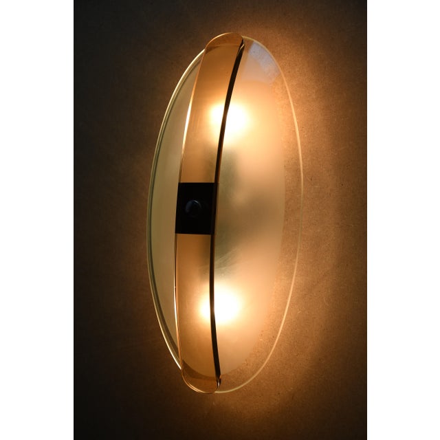 Brown Italian Murano Glass Wall Sconces attributed to Antonio Lupi, 1960s, Set of 2 For Sale - Image 8 of 12