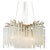 This ALOADECOR chandelier features an antique brass branch-style frame with clear crystal accents inspired by the quiet...