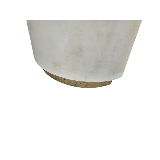 Vintage Postmodern Faux Goatskin Console Table Karl Springer Style Lacquered For Sale - Image 4 of 18