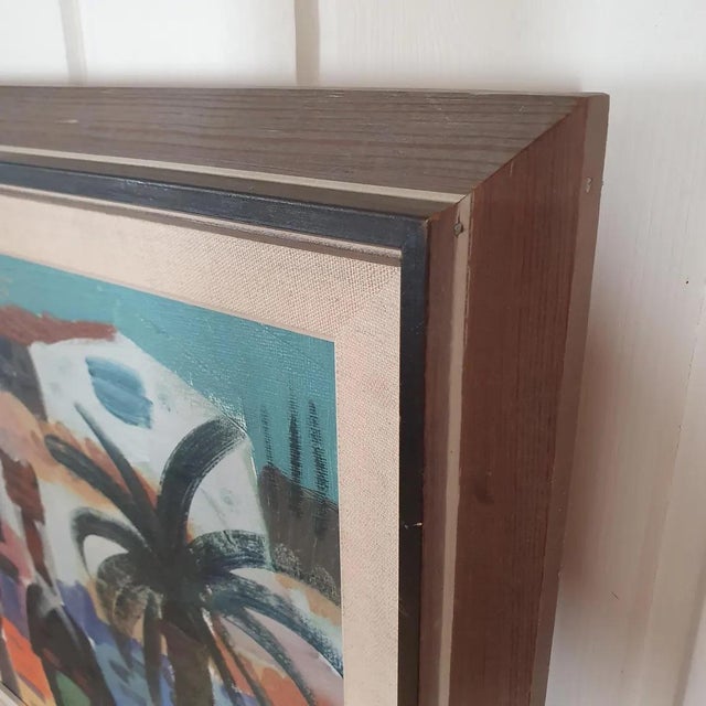 Tage Gavik, Sitke Spain, 1960s, Oil on Canvas For Sale - Image 9 of 18