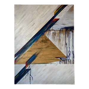 90's B. Chen Killigan " Emergetic Power " Expressionist Abstract Painting