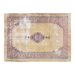 Vintage Turkish Anatolian Hand Knotted Wool Rug, 9x12'4 For Sale