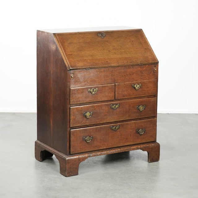 Antique English Oak Secretary, 18th Century For Sale - Image 16 of 16