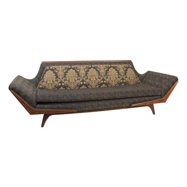 Mid-Century Gondola Sofa Attributed to Adrian Pearsall For Sale
