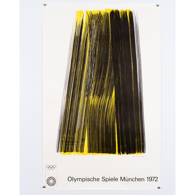 Munich Olympics Lithograph Poster by Hans Hartung, 1972 For Sale - Image 3 of 9