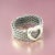 1990s Tiffany & Co Estate Somerset Heart Ring Size 5.5 Sterling Silver 6.5 mm For Sale - Image 10 of 10